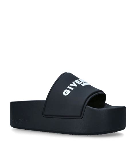 givenchy slides black and white|givenchy platform sandals.